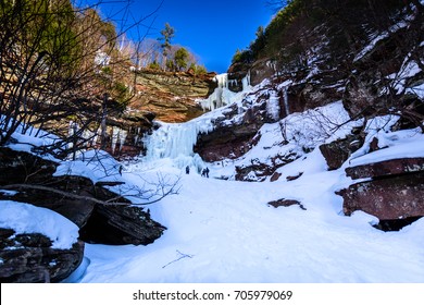Frozen waterfall