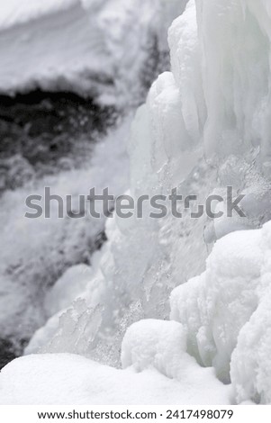 Frozen waterfall in winter. Frozen waterfall in winter. Frozen waterfall