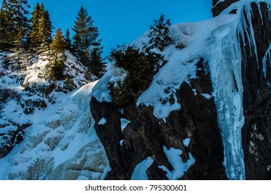 Frozen Winter Waterfall