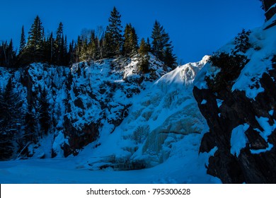 Frozen Winter Waterfall