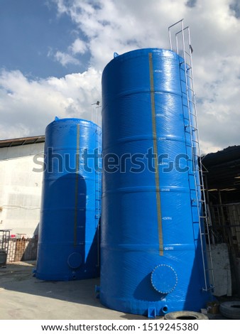 FRP WATER TANK CYLENDER two tanks for home until Large industry Stock photo © 