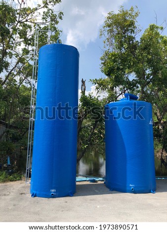 FRP Water tank fiberglass CYLENDER TWO TANK SIZE Stock photo © 