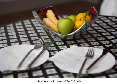 Fruit basket on the table