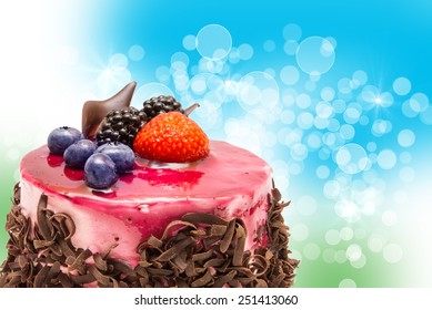 Fruit cake  close up