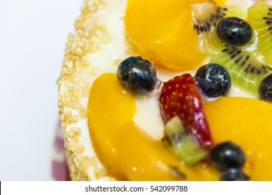 fruit cake close up

