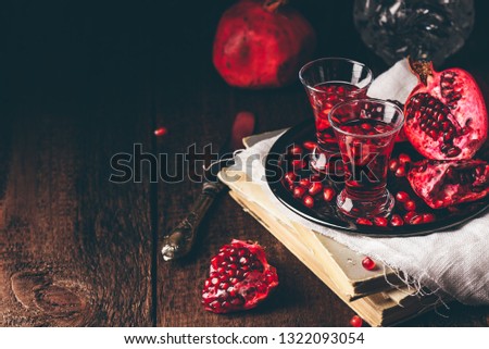 Fruit cocktail with pomegranate