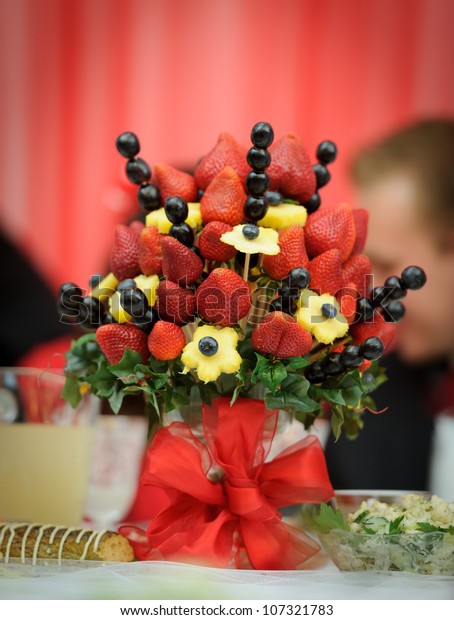 Fruit Decoration Wedding Reception Stock Photo Edit Now 107321783