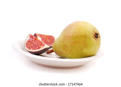 Fruit, fig and pear