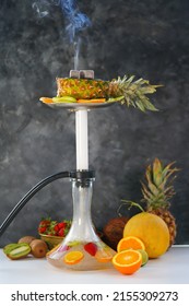 Fruit Flavored Tobacco Hookah. Modern Hookah For Smoking