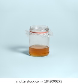 Fruit Fly Trap On Blue Background