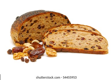 Fruit Loaf Isolated