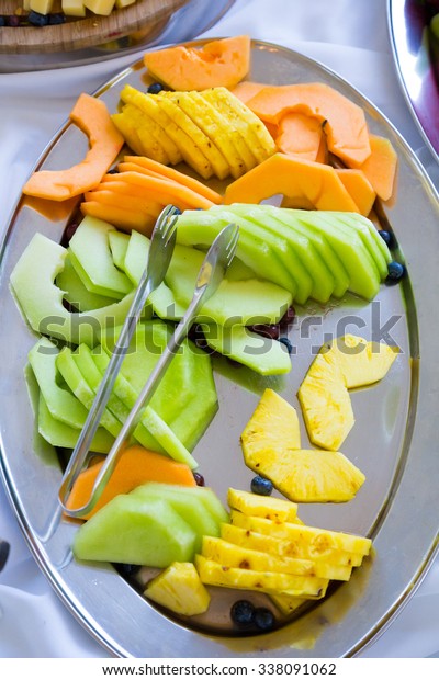 Fruit Plate Platter Wedding Reception Melon Stock Photo Edit Now