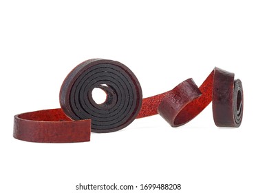 Fruit Roll Up Bar, Pastille Isolated On A White Background. Food For Vegans. Healthy Snack Food.