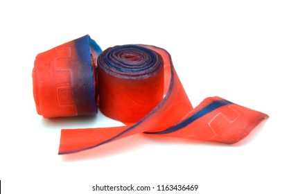 Fruit Roll Up Snack On White Background