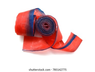 Fruit Roll Up Snack On White Background