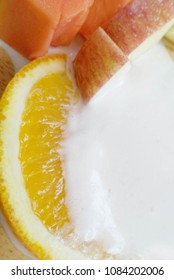fruit salad background.
