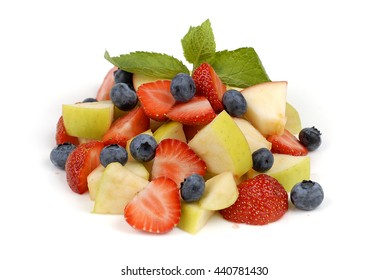 Fruit Salad On A White Background