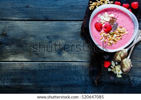 Similar – Himbeeren Smoothie Schüsseln