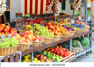 Fruit Stall In The Italian City Market