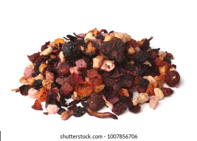 Fruit Tea On White Background