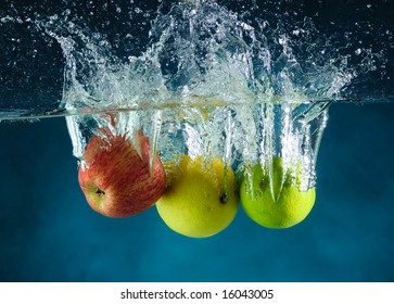 Fruit Thrown In Water