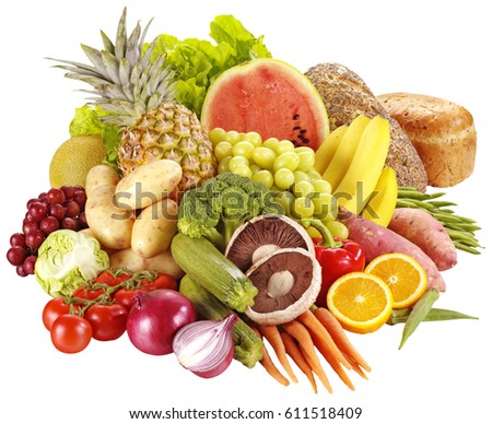 FRUIT AND VEGETABLES CUT OUT