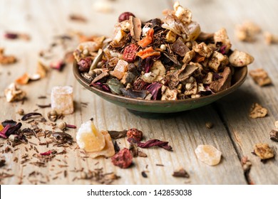 Fruits Christmas Tea In A Bowl