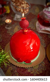 Fruits And Gifts For Yalda Night (the Highest Night Of The Year Celebrated In Persian And Persian Culture), Including Pomegranate Watermelon Cakes And Pastries, A Book By Hafez And ......