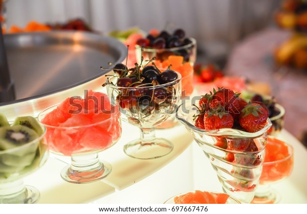 Fruits Sweets Decoration Wedding Reception Stock Photo Edit Now