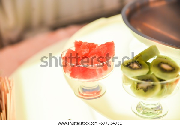 Fruits Sweets Decoration Wedding Reception Stock Photo Edit Now