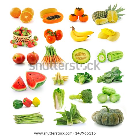 Fruits  vegetables. With beta carotene.
