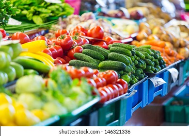 Fruits and Vegetables at City Market in Riga - Powered by Shutterstock