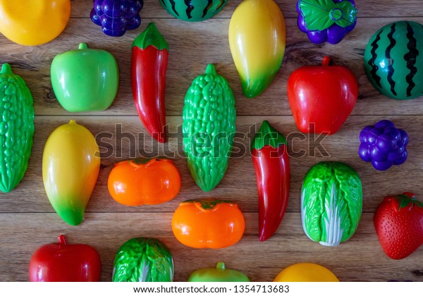 wooden fruit and veg toys