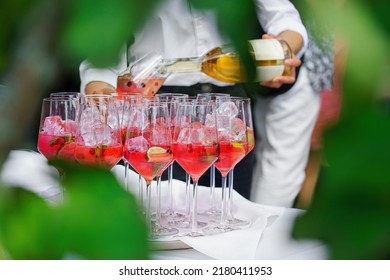 Fruity Cocktail At The Event In Summer