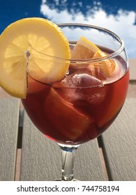 Fruity Sangria In Spain On Holiday 