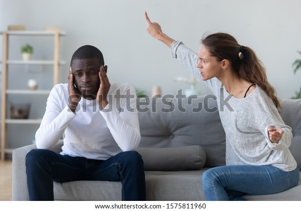 Frustrated African American Man Sitting On Stock Photo Shutterstock