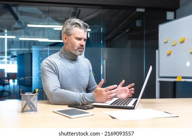 Frustrated Angry Senior Grayhaired Businessman Looking Stock Photo ...