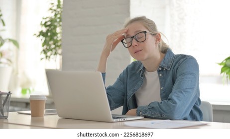 Frustrated Beautiful Woman Angry while Using Laptop - Shutterstock ID 2256818697