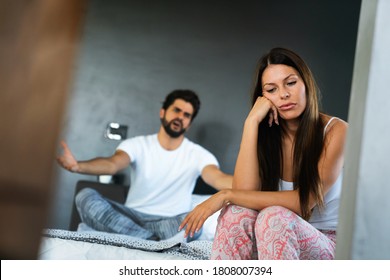 Frustrated Couple Arguing And Having Marriage Problems