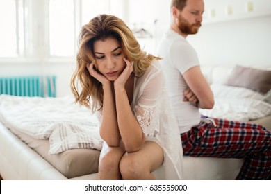 Frustrated Couple Arguing And Having Marriage Problems