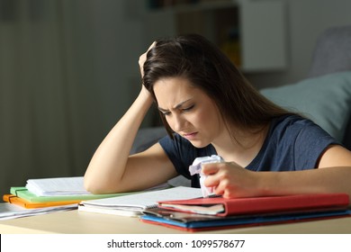 Studious Teen Studying Drinking Energy Beverage Stock Photo 1099606679 ...