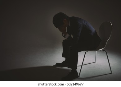 Frustrated young businessman - Shutterstock ID 502149697