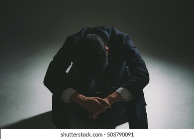 Frustrated young businessman - Shutterstock ID 503790091