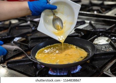 Fry The Omelette In A Hot Pan.