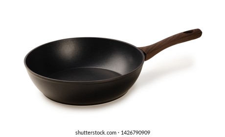 Frying Deep Pan Isolated On White Background