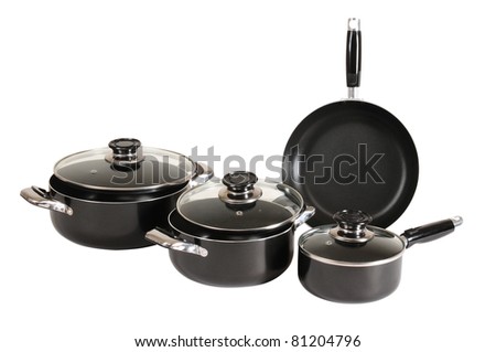 Frying pan. Isolated