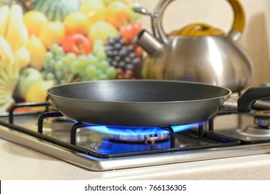 Frying Pan On A Stove