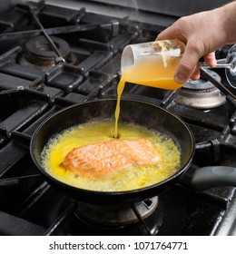 Frying Salmon In Citrus Marinade