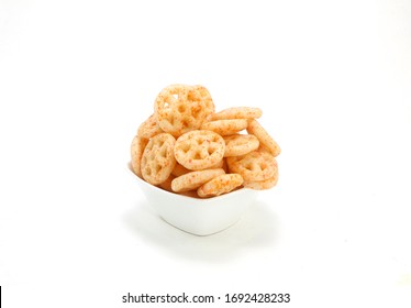 fryums wheels fried wheel snacks in a bowl