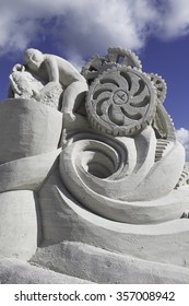 FT MYERS BEACH, FLORIDA - NOVEMBER 28, 2015: 2015 American Sand Sculpting Championship Held November 20 - 29, 2015 At The Wyndham Garden, Ft. Myers Beach, Florida.